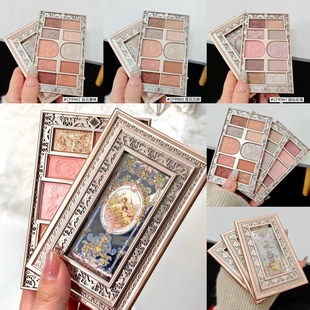 CHEERFLOR游乐者小天使璀璨秘境画框眼影卧蚕腮红爆钻闪高光显色