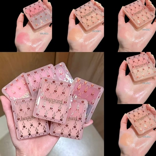 haggard伊莫怪兽双色水光腮红膏慕斯哑光细爆闪透亮锁光氛围百搭