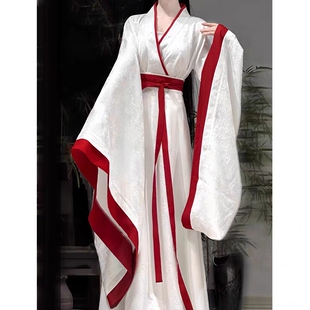 花间令鞠婧祎同款古装绝美改良超仙成人战国袍汉服女交领魏晋风