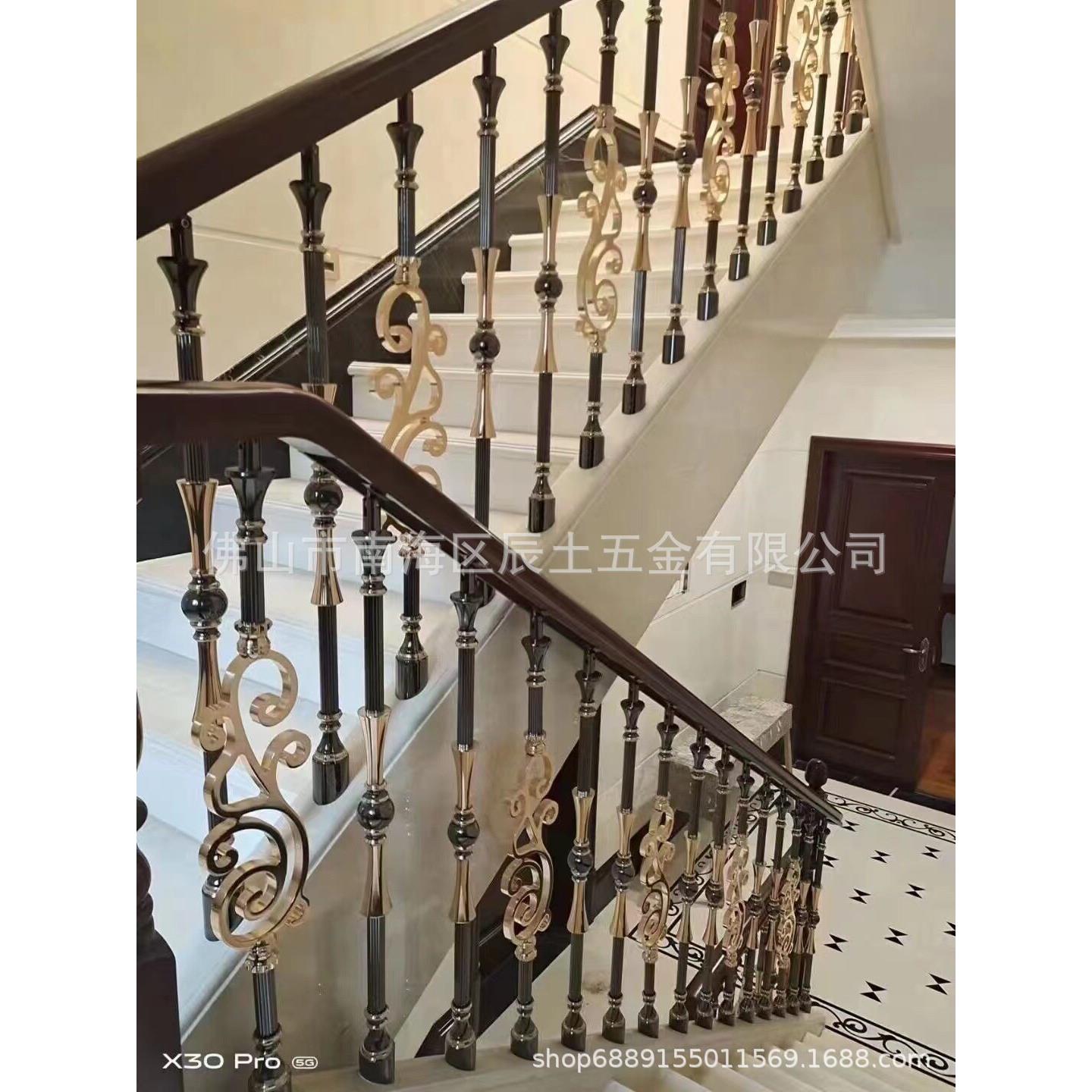 别不钢梯扶手酒店会锈所雕款式可定花楼镂墅空轻奢护栏旋转