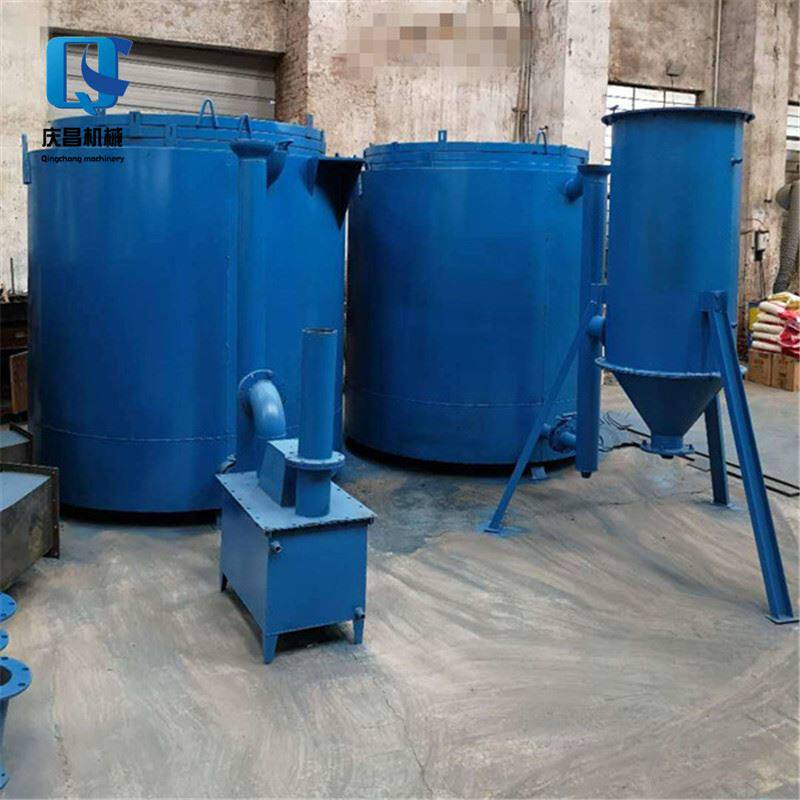 连续式木屑稻壳炭化炉3吨 生物质原料炭化炉设备 卧式秸秆炭化机