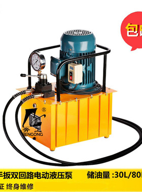电动液压泵 DB300-CS2双油路油压泵浦双回路超高压液压机3KW