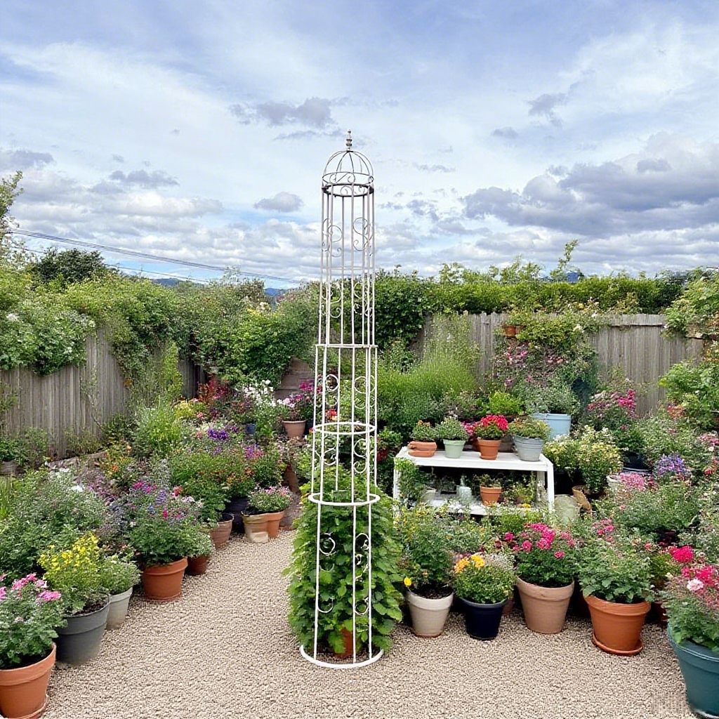 欧式罗马柱铁艺花架花园庭院铁线莲爬藤架室外植物攀爬架黄瓜支架