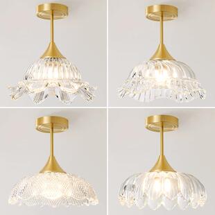 全铜走道灯法式进门入户玄关衣帽间阳台轻奢楼梯高级感人体感应灯