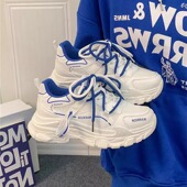 跑步鞋 SHOEBOX百搭老爹鞋 女ins潮春秋网面透气轻便厚底运动休闲鞋