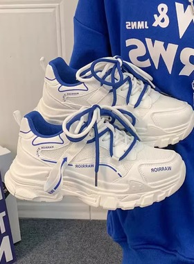 SHOEBOX百搭老爹鞋女ins潮春秋网面透气轻便厚底运动休闲鞋跑步鞋