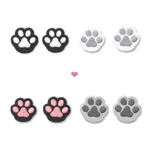猫爪爪刺绣布贴动物爪子刺绣贴