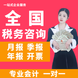全国营业执照税务申报电商税报税咨询月报季报0申报漏报处理