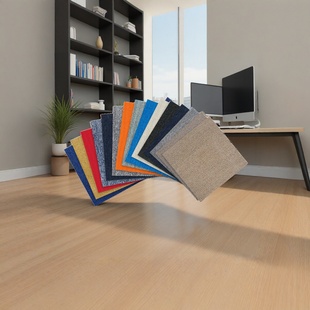 写字楼方块地毯商用工业地毯办公大面积摄影棚B1阻燃纯色尼龙地垫