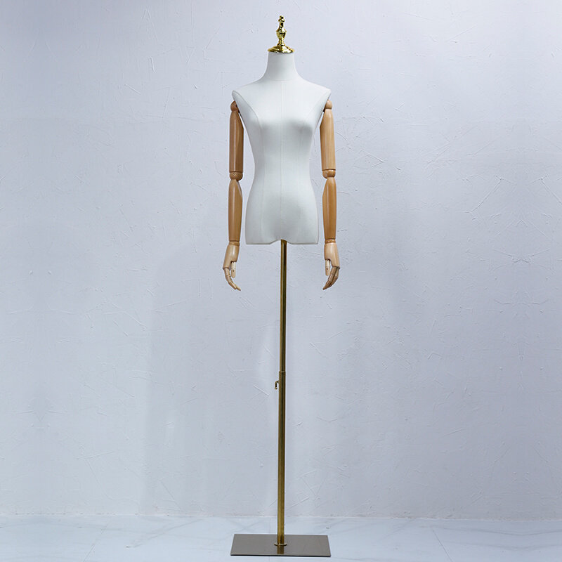 服装店模特道具女装橱窗半全身人台衣服架子假人偶婚纱模特展示架