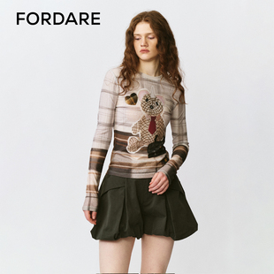 FORDARE 福蝶25秋冬领带公文包小熊打底衫