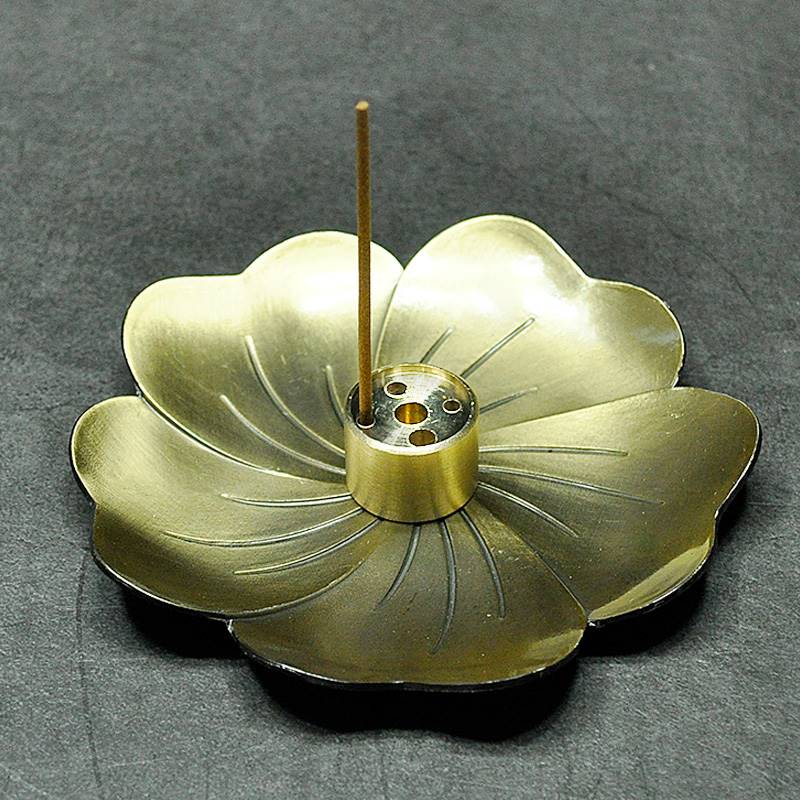 创意多种香盘香托可以用藏香纯铜香插供佛供奉线香炉家用室内摆件