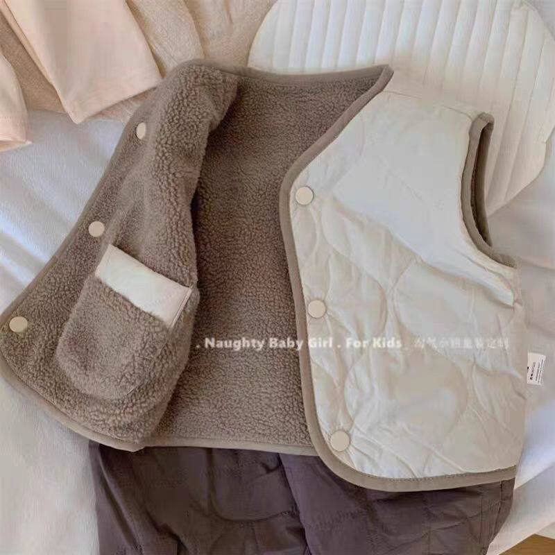 两面穿马甲2025男女童马夹背心宝宝夹棉加厚外穿秋冬坎肩保暖背心,童装/婴儿装/亲子装,马甲,淘宝优惠券,粉丝福利购,淘宝优惠卷