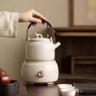 陶瓷茶壶煮茶壶室内家用电陶炉煮茶炉器具围炉陶壶明火泡茶烧水壶