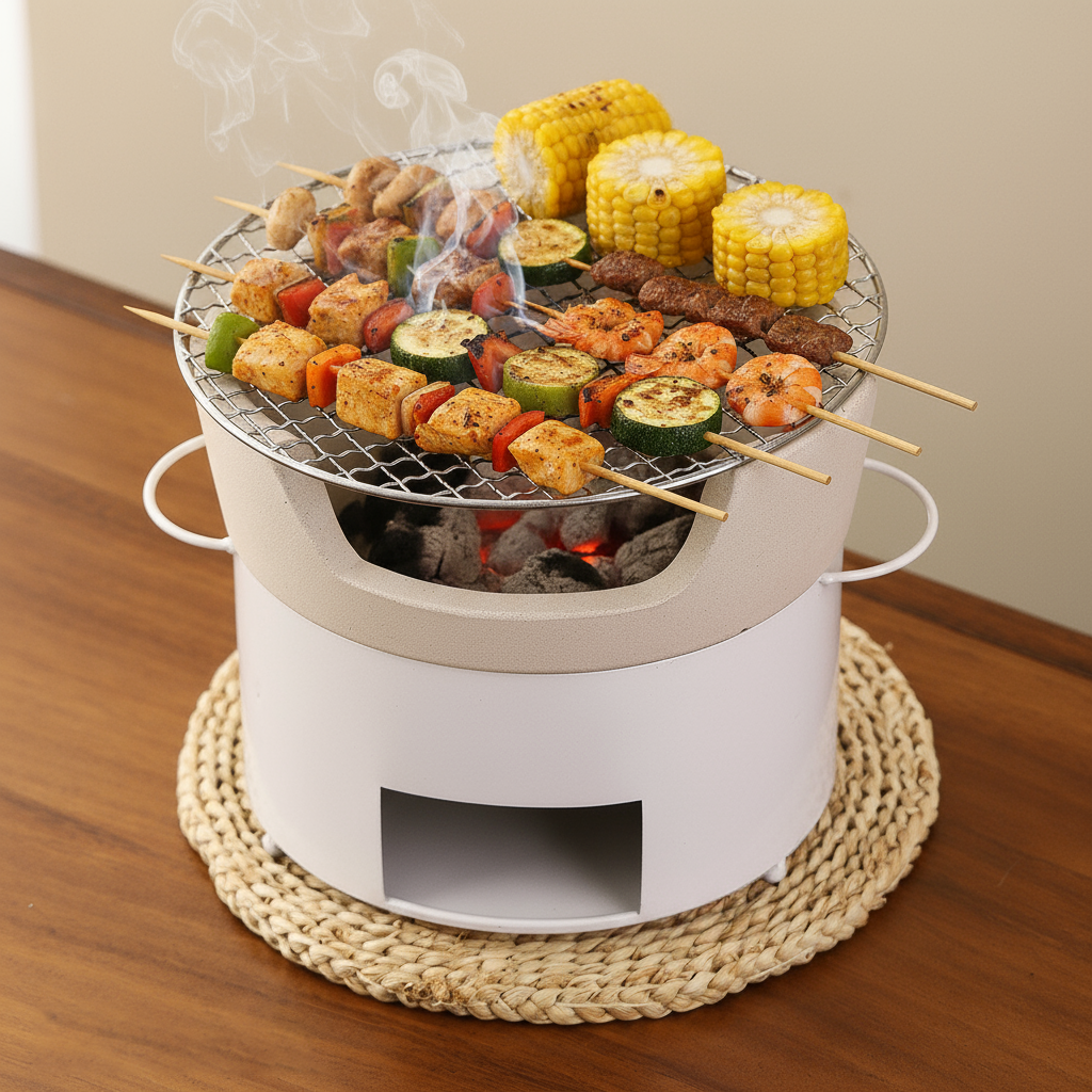 日式陶土烧烤炉子炭火炉泥炉火锅烤肉串煮茶炉日韩式商用家用户外