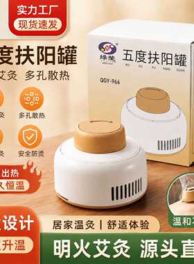 绿莹五度扶阳罐家用艾灸盒 防烫恒温明火艾柱罐艾灸器具 肩颈腰腹