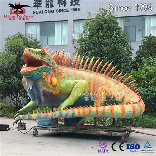 仿真机械电动蜥蜴同比放大细节真实纯手工制作硅胶表皮上色处理