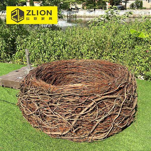 网红景区室外打卡定制加工鸟巢酒店庭院民宿落地创意露天藤编鸟窝,住宅家具,吊篮/吊椅,淘宝优惠券,粉丝福利购,淘宝优惠卷