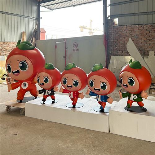 成都厂家户外大型IP摆件幼儿园商场美陈网红打卡玻璃钢卡通雕塑