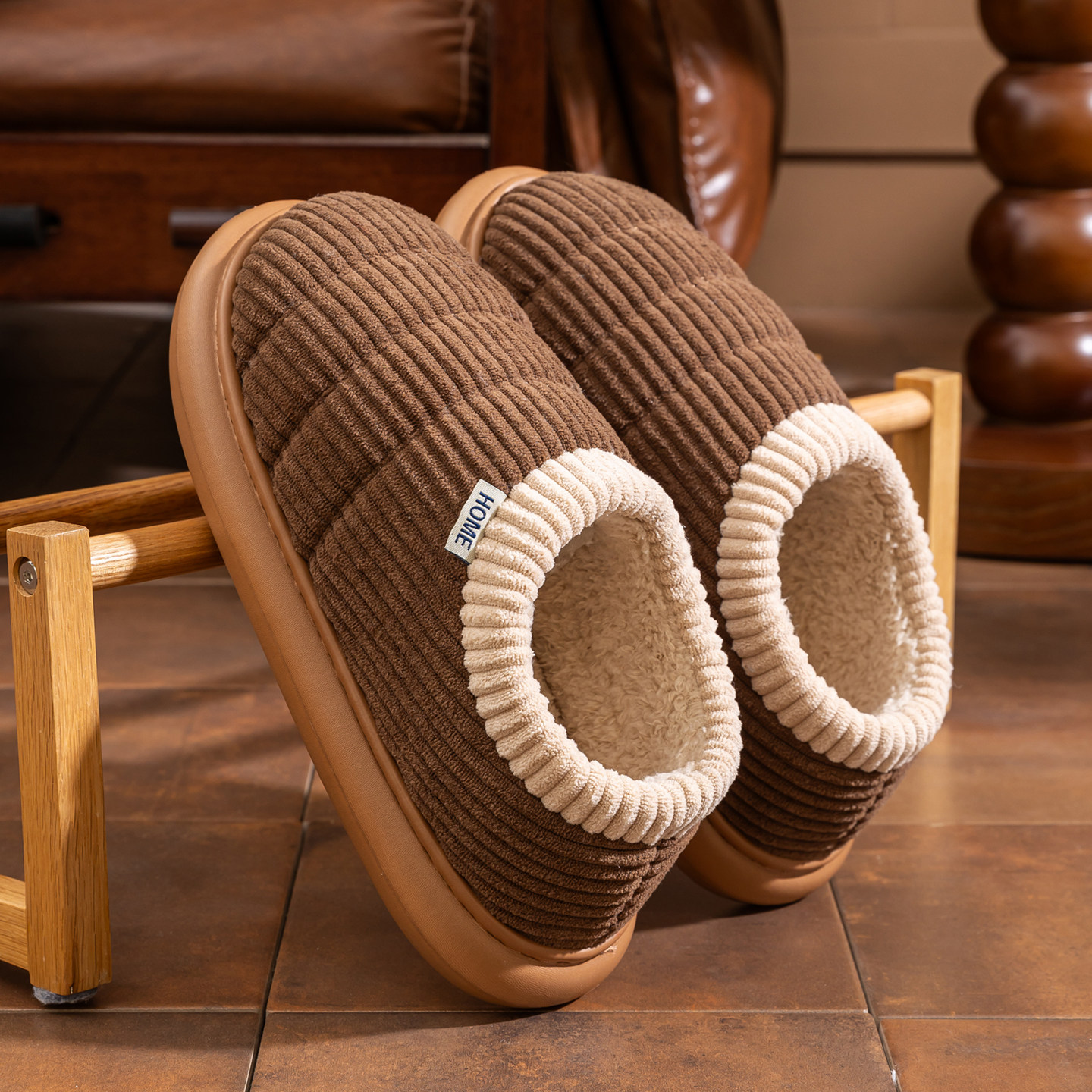 灯芯绒棉拖鞋男冬季外穿加绒冬天保暖厚底包跟室内家居毛毛棉鞋女,居家布艺,居家棉拖/棉鞋,淘宝优惠券,粉丝福利购,淘宝优惠卷