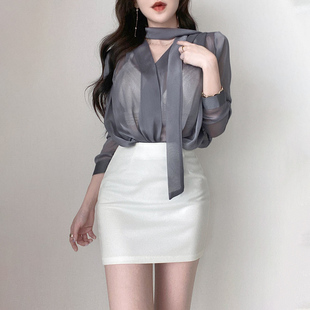 一步裙子 包臀半身裙女ol工装 2023新款 春夏紧身包裙高腰弹力职业装