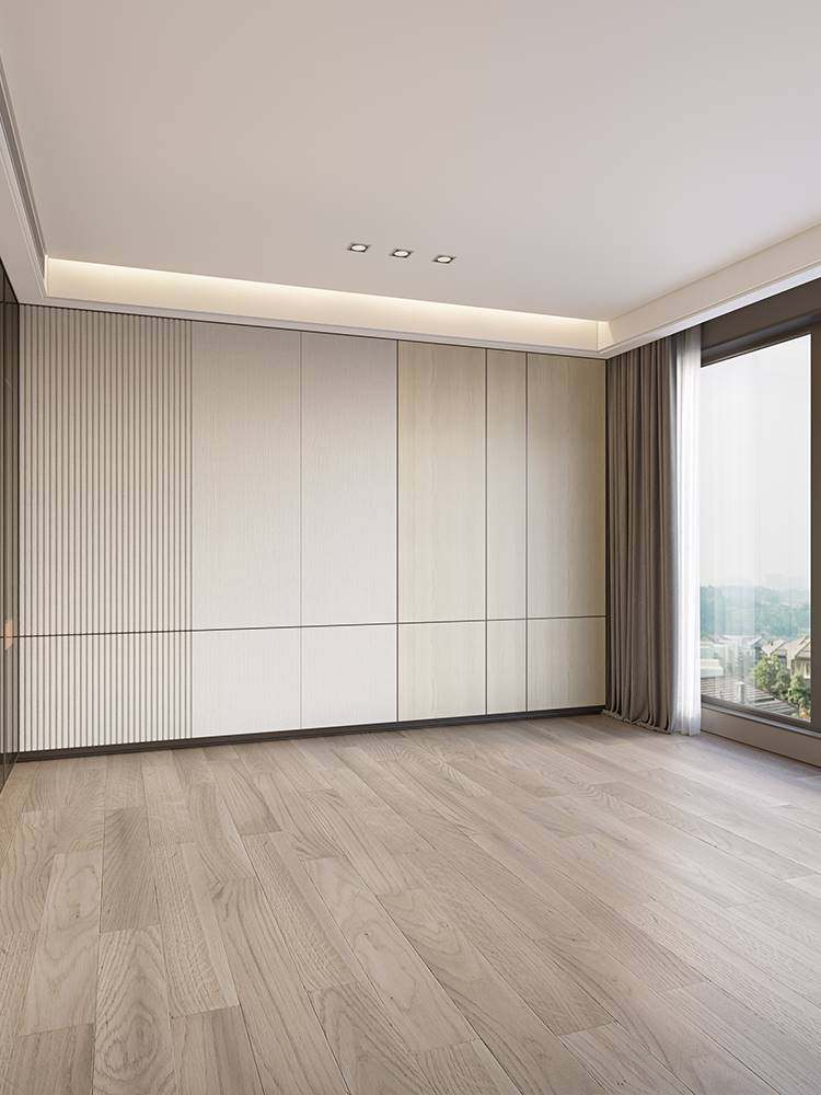 中式竹木纤维木饰面电视背景客厅沙发床头护墙板酒店客房拼接装饰