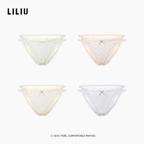 LILIU法式纯欲蕾丝透气女内裤