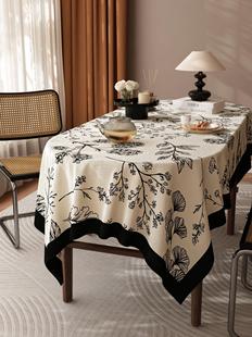 法式浪漫风布艺桌布防水无异味环保桌垫餐桌茶几椭圆形台布可水洗
