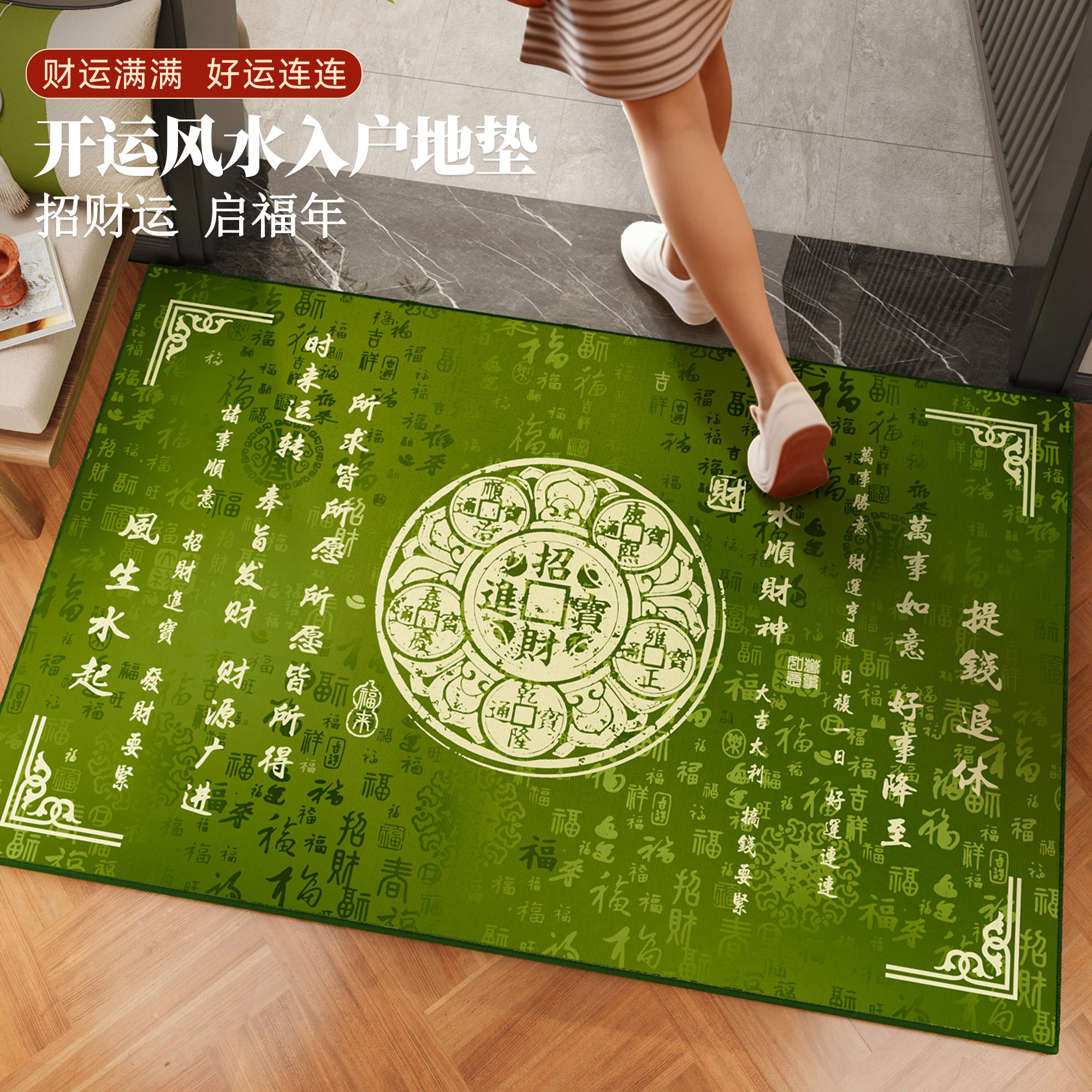 风水好运进门入户门地垫