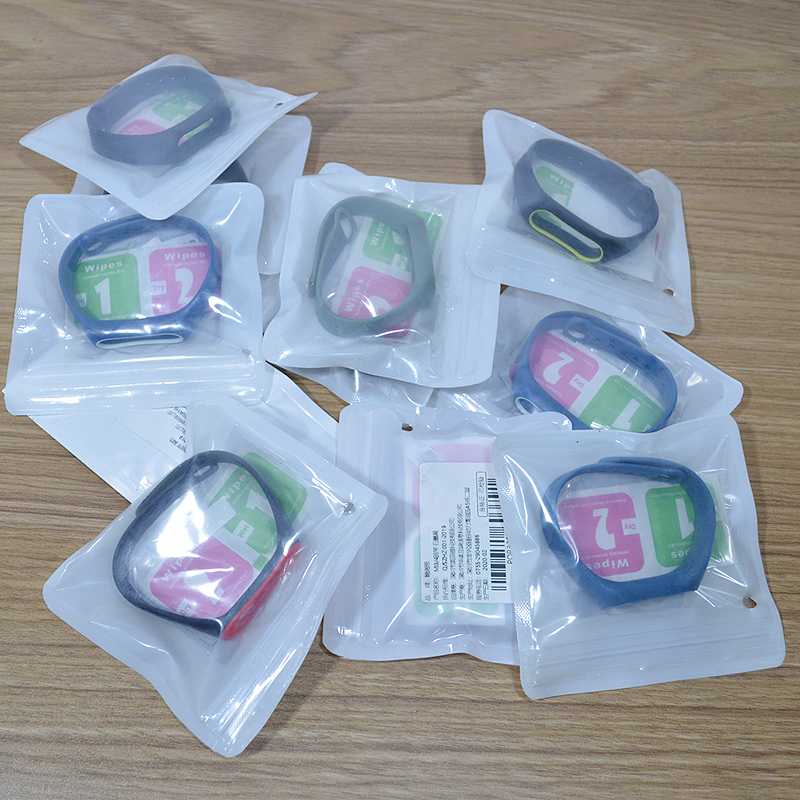 几款全新手环表带袋子装  MI2/3/4腕带 mambo1 HR 颜色随机发