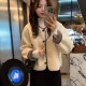 韩系圆领羊羔毛外套女2025秋冬新款 毛毛上衣 皮毛一体宽松显瘦短款