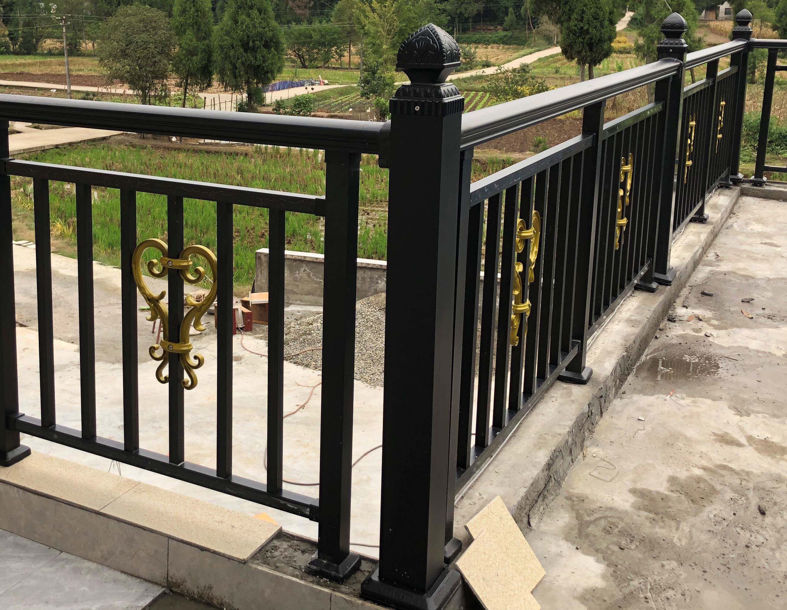 景阳铝合金护栏别墅阳台扶手室外玻璃围栏不生锈组装铝艺安全栏杆