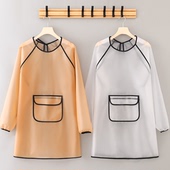 新款 长袖 TPU免洗围裙家用防污防水免洗工作服水产屠宰场专用罩衣