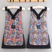 25年爆款 舒适透气工作服成人上班干活防油防污罩衣家用做饭围裙