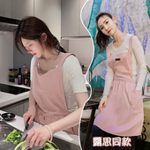 超好看 明星露丝同款 夏天棉布围裙女家用厨房2024新款 做饭围裙