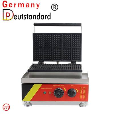 十片方形华夫饼机 格子松饼烘培设备 商用电热电饼档Deustsandard