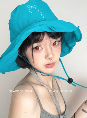 夏季大檐防晒显脸小渔夫帽