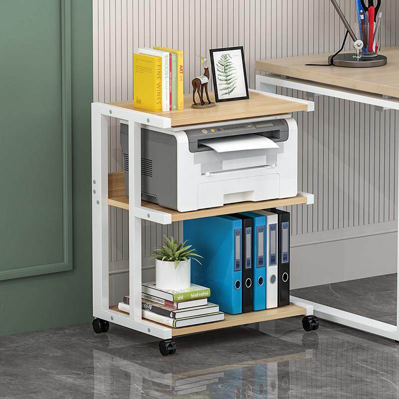 印表机架办公置物置物架影印桌柜子可定制移动多层落地收纳主机架