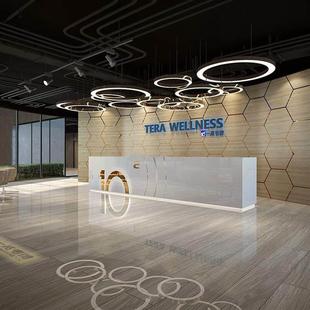 大型公司前台接待台办公桌收银柜台迎宾台烤漆咨询台服务台吧台桌