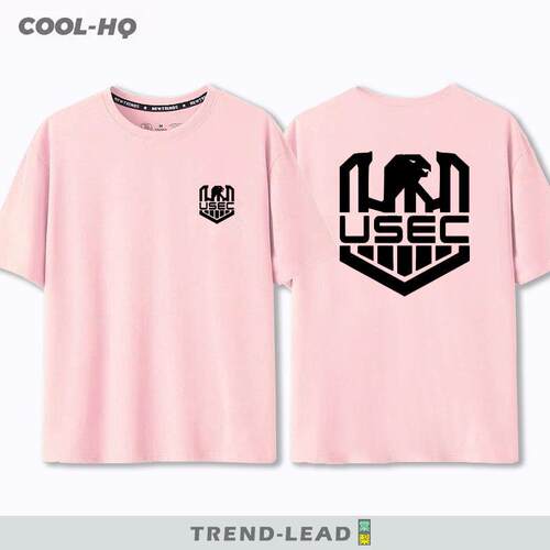 逃离塔科夫usec游戏周边纯棉短袖t恤男夏季宽松百搭半袖上衣服潮