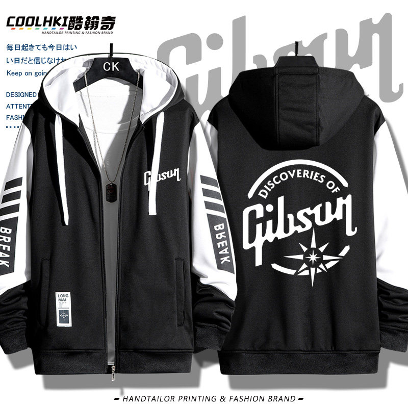 美国Gibson吉普森吉他开衫卫衣