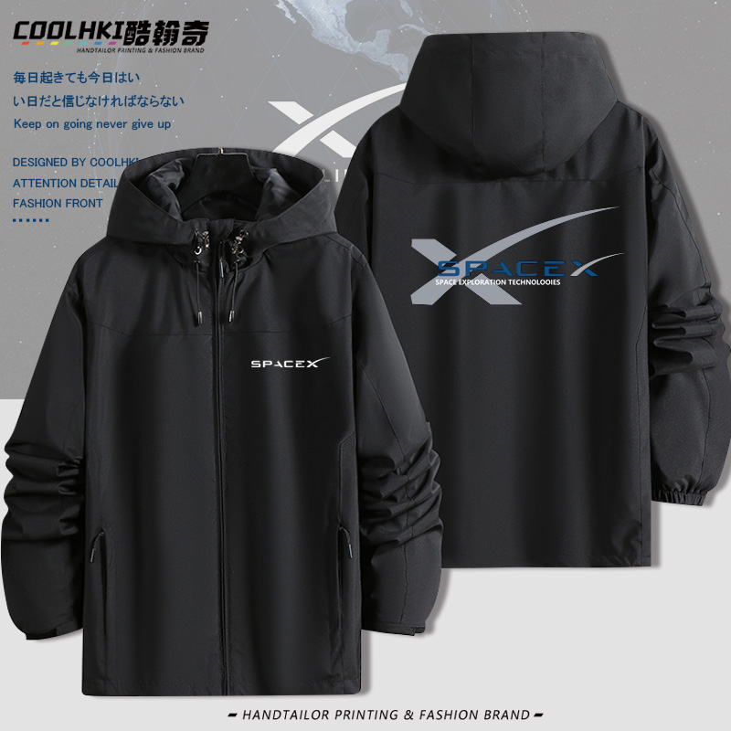 太空探索技术星舰发射冲锋衣夹克