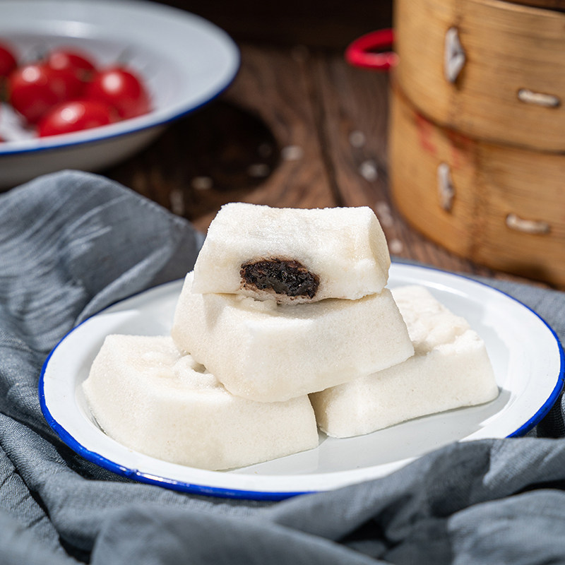富勝易厨早餐豆沙米糕传统糕点豆沙糕糕发糕手工半成品早点心