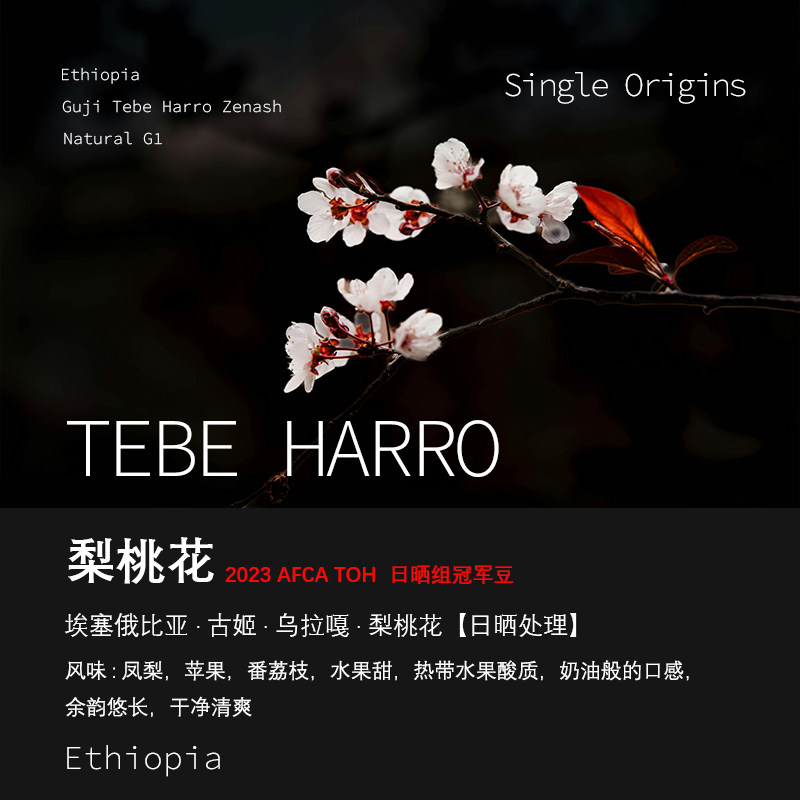 古姬梨桃花日晒处理手冲咖啡豆