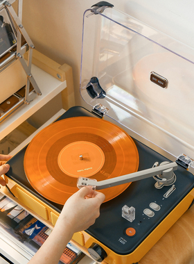 Syitren赛塔林T400一体式黑胶唱片机蓝牙留声机七夕情人节礼物