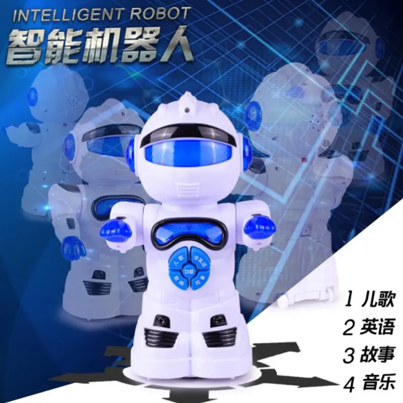 智能机器人 会讲故事t1万向灯光音乐跳舞机器人 广场夜市玩具