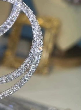 客订闪烁人造钻石水晶网管配链项链锁骨链可自己搭配吊坠