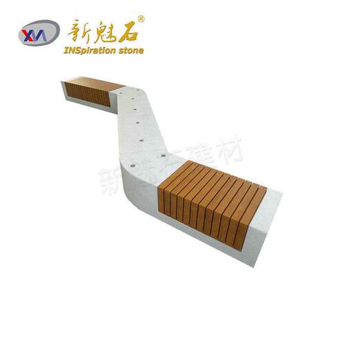 源头工厂休息区GRC混凝土公共坐凳广场异形人造石艺术椅定制