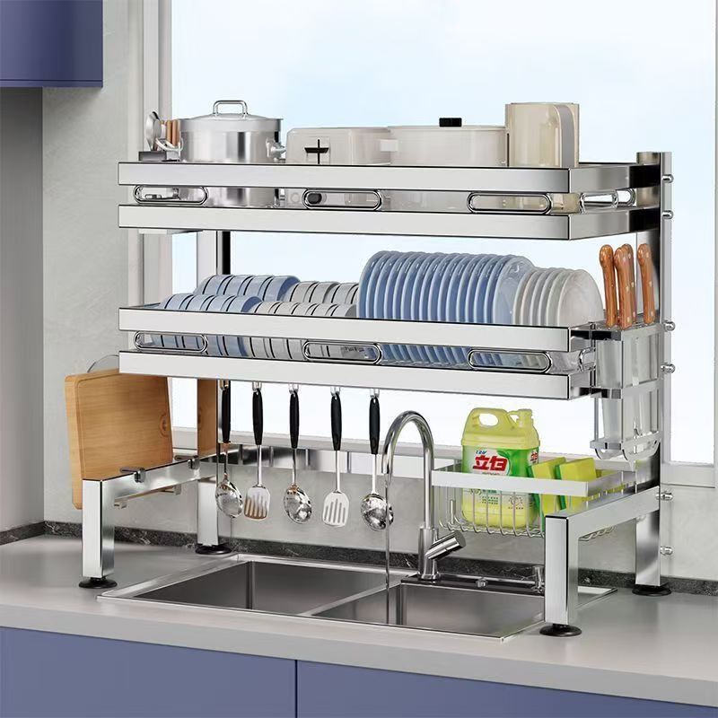 【304不锈钢】水槽置物架沥水架