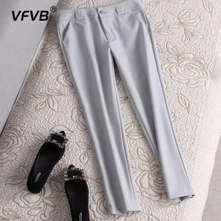 简约显瘦百搭九分裤 新款 薄款 女夏 通勤小脚裤 休闲裤 时尚 女2024夏季